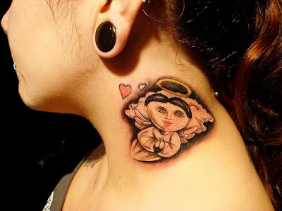 Women Neck Tattoos 5